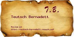 Teutsch Bernadett névjegykártya